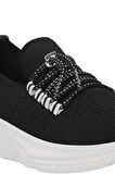 Slazenger BENGAL I Kadın Sneaker Ayakkabı Siyah / Beyaz