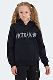 Slazenger LEXUS Çocuk Kapüşonlu Cepli Lacivert Sweatshirt