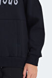 Slazenger LEXUS Çocuk Kapüşonlu Cepli Lacivert Sweatshirt