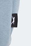 Slazenger LEXUS Çocuk Kapüşonlu Cepli Mavi Sweatshirt