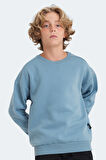 Slazenger LOGAN Unisex Çocuk Sweatshirt Mavi