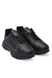 Slazenger MOSS Erkek Sneaker Ayakkabı Siyah / Koyu Gri