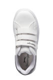 Slazenger LOVE I Unisex Çocuk Sneaker Ayakkabı Beyaz / Gümüş