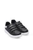 Slazenger LOVE I Çocuk Cırt Cırtlı Siyah / Beyaz Günlük Spor Ayakkabısı