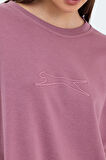 Slazenger VIKENTI SW Oversize Kadın Cepli Oversıze Gül Sweatshirt