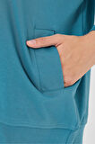 Slazenger VIKENTI SW OVERSIZE Kadın Sweatshirt Petrol