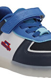 Slazenger PERLE Çocuk Cırt Cırtlı Lacivert / Beyaz Sneaker