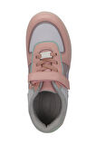 Slazenger PERLE Çocuk Cırt Cırtlı Beyaz / Pembe Sneaker