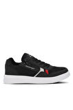 Slazenger MAJORITY I Erkek Sneaker Ayakkabı Siyah / Beyaz