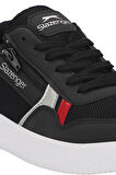 Slazenger MAJORITY I Erkek Sneaker Ayakkabı Siyah / Beyaz