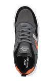 Slazenger MEGA I Erkek Sneaker Ayakkabı Füme / Turuncu