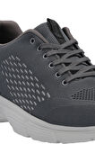 Slazenger LEVER I Büyük Beden Erkek Sneaker Ayakkabı Koyu Gri