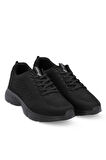 Slazenger LEVER I Büyük Beden Erkek Sneaker Ayakkabı Siyah / Siyah