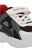 Slazenger KEMBA Çocuk Cırt Cırtlı Beyaz / Siyah Günlük Spor Ayakkabısı