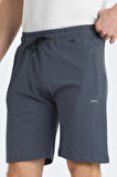 Slazenger KETUT IN Erkek Cepli Fıtness Koyu Gri Şort