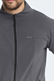 Slazenger KAGISONA IN Erkek  Koyu Gri Sweatshirt