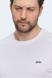 Slazenger VISHAL KTN Erkek  Beyaz Tişört
