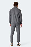 Slazenger FELON Erkek Fermuar Cepli Antrasit Eşofman Takımı