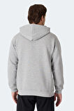 Slazenger MOONLIGHT I Erkek  Gri / Beyaz Sweatshirt
