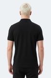 Slazenger ZODIACS Erkek Polo Yaka Siyah Tişört