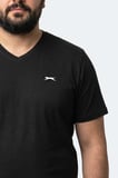 Slazenger RIVALDO JMB Erkek Büyük Beden Siyah Tişört