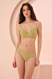 Yeşil Nirvana Desteksiz Straplez Tek Sütyen