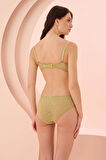 Yeşil Nirvana Desteksiz Straplez Tek Sütyen