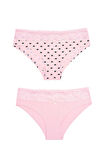 Pudra Dantelli 2li Hipster Külot