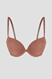 Kahverengi Latina Double Push-Up Destekli Sütyen
