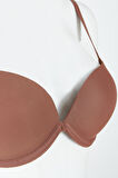 Kahverengi Latina Double Push-Up Destekli Sütyen