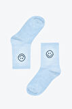 Mavi Smile Bamboo Soket Çorap