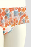 Turuncu Daisy Forest Tek Alt Bikini