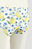 Renkli Lemon Tek Alt Bikini