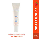 ATHENIAS Lip Balm Anti Chap SPF15 Organik Çilek Aromalı Dudak Bakımı Çatlak Karşıtı 15 gr