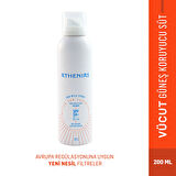 ATHENIAS Sun Milk Spray SPF50+ Tüm Cilt Tipleri İçin Uva Uvb Yüksek Korumalı Güneş Kremi 200 ml