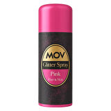 MOV Glitter Sprey – Pembe | Saç & Vücut İçin Parlak Işıltı