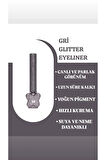 MOV Glitter Eyeliner Gri – Metalik Gri Işıltılı Kalem Eyeliner – Suya/Tere Dayanıklı & Kalıcı
