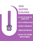MOV Glitter Eyeliner Mor – Işıltılı Mor Kalem Eyeliner – Suya & Tere Dayanıklı Parlak Görünüm