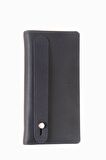 Hakiki Deri RFID Korumalı Telefonlu El Portföyü 804 - Lacivert