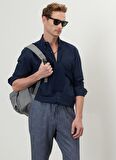 Altınyıldız Classics Slim Fit Koyu Lacivert Erkek Gömlek 4A2000000050