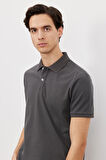 Slim Fit Dar Kesim %100 Pamuk Polo Yaka Kısa Kollu Tişört