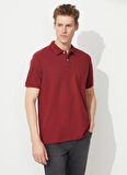 Altınyıldız Classics Polo Yaka Bordo Erkek T-Shirt 4A9000000002