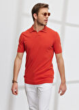 Altınyıldız Classics Polo Yaka Kiremit Erkek T-Shirt 4A4923200017