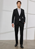 Normal Bel Slim Fit Siyah Erkek Takım Elbise 4A3023200017