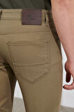 Slim Fit Dar Kesim 5 Cep Armürlü Esnek Pantolon