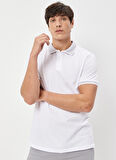 Altınyıldız Classics Polo Yaka Beyaz Erkek T-Shirt 4A9000000003
