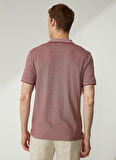 Altınyıldız Classics Beyaz - Bordo Erkek Polo T-Shirt 4A9000000004
