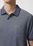 Altınyıldız Classics Lacivert - Beyaz Erkek Polo T-Shirt 4A9000000004