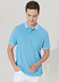 Altınyıldız Classics Mavi - Beyaz Erkek Polo T-Shirt 4A9000000004