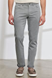 Slim Fit Dar Kesim 5 Cep Pamuklu Armürlü Esnek Pantolon
